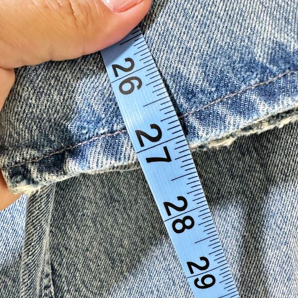 Agolde Riley High Rise Straight Crop Light Blue Wash Women 29 - Picture 8 of 8